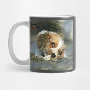 Cute puppy painting (pet, dog, pretty and hiking) Mug